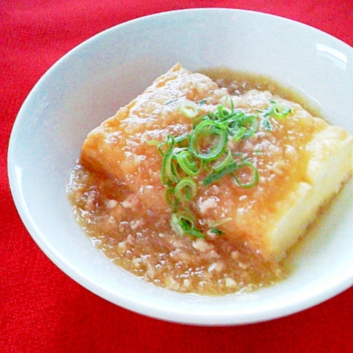 厚揚げのそぼろ&みぞれ煮